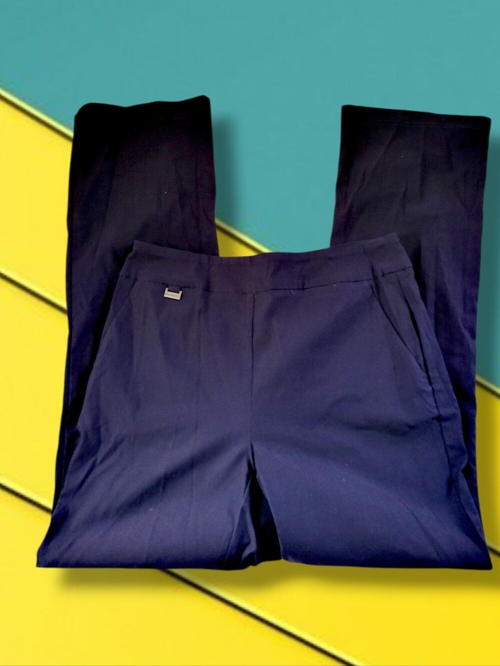 Picadilly | NWT Navy Pull-On High Waist Dress Pants (SIZE 6)